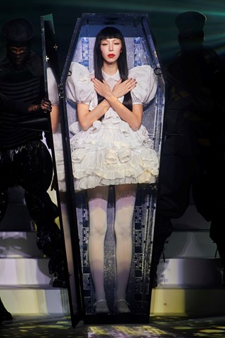 Coffin fashion funeral Jean Paul Gaultier