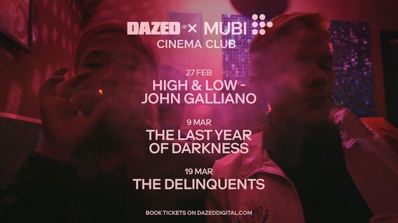 Dazed x MUBI Cinema Club spring season flyer